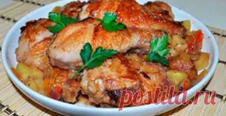 Жареная курица с овощами | Рецепты | Домашние рецепты | Кулинарный портал