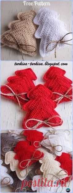 Crochet Christmas Tree Ornament Free Pattern - Crochet Christmas Tree Free Patterns