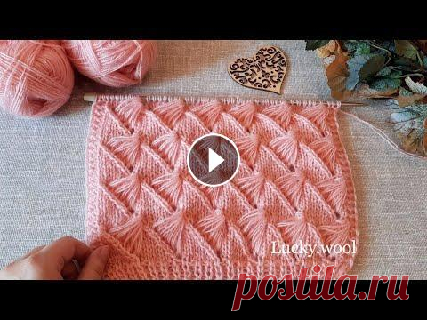 Вяжем красивый, ажурный узор с вытянутыми петлями спицами. Вяжем красивый, ажурный узор с вытянутыми петлями спицами. Раппорт узора 7 петель + кромочные. Ссылка на это видео Мой инстаграм Группа вк Ссылка на к...