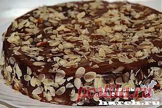 Шоколадно-миндальный торт с вишней &#8220;София&#8221;  |  Харч.ру  - рецепты для любителей вкусно поесть
