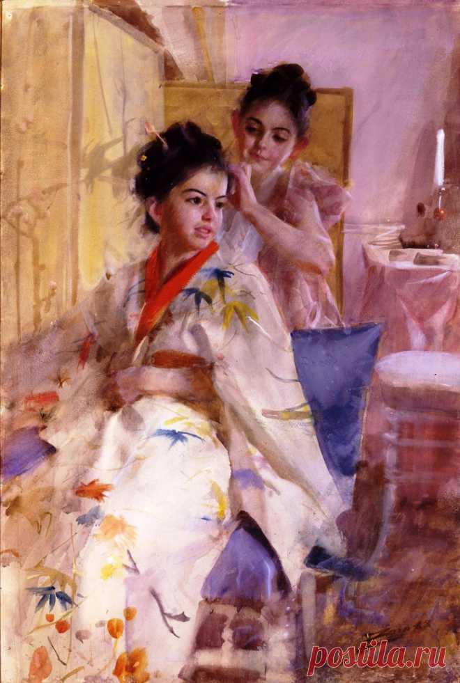 Anders Zorn - The Misses Salomon - t2891 | TiPiTi.info