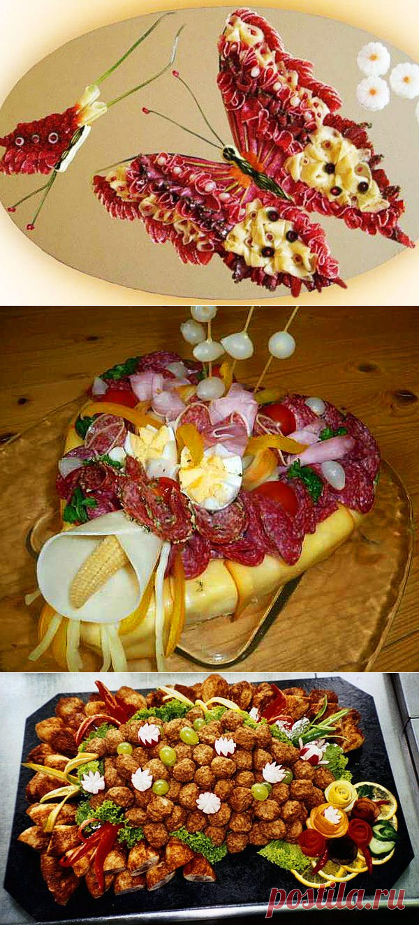 Праздничная нарезка: мясная тарелка. Супер коллекция