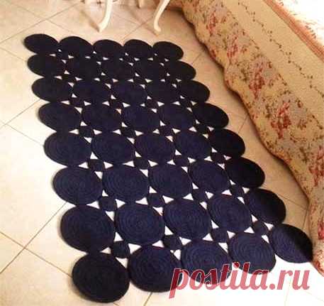 Коврики из круглых мотивов крючком — DIYDIY.ru вязание: описание, схемы, видео, мастер классы