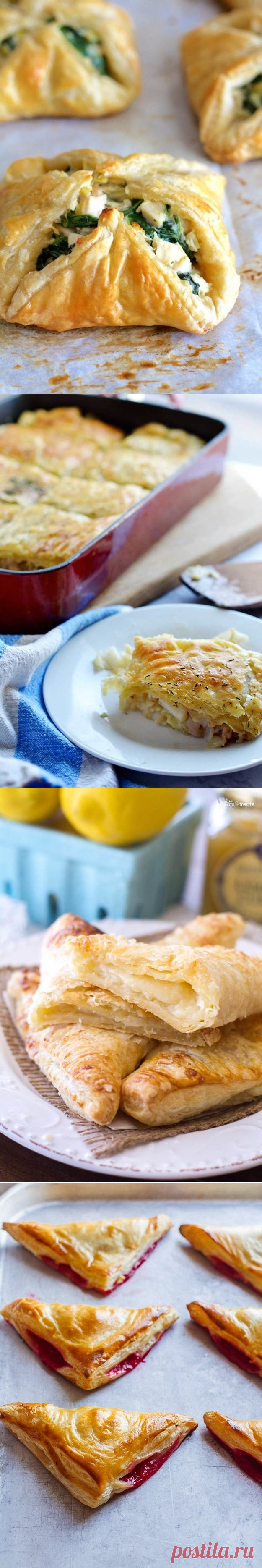 Что приготовить из слоеного теста: 14 быстрых и вкусных рецептов | Golbis