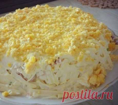 Как приготовить очень вкусный салатик - рецепт, ингредиенты и фотографии