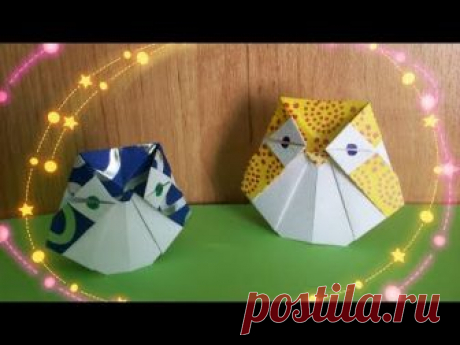 Оригами сова складывается легко и быстро из одного квадрата цветной бумаги. Мастер-класс подробный, поэтому эту поделку сделает каждый, кто попробует. Оригам...