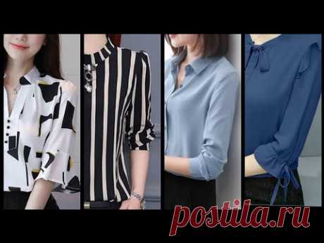 Office wear half quarter length sleeve blouse design ideas 2k20\\Gorgeous quarter sleeve blouse 2020