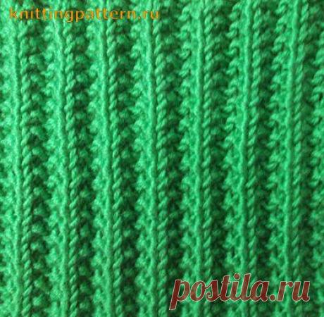 Вязание спицами узоры резинка Рельефная резинка