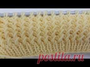 Узор спицами «Кукуруза», «Узелки» или «Ёжики» «Corn» knitting patterns - YouTube