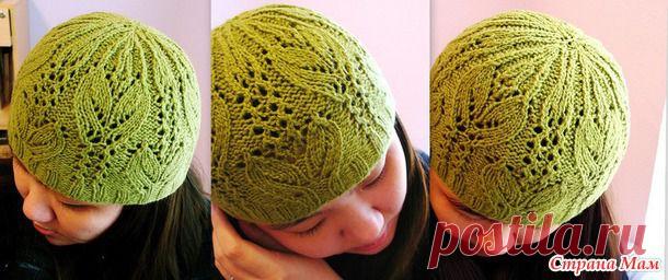 Весенние шапочки спицами- подборка со схемами