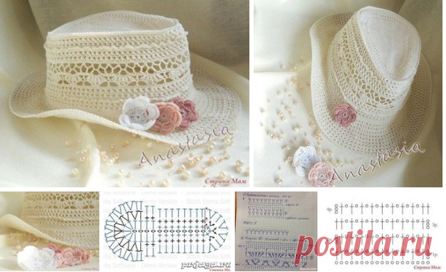 Ажурная шляпка 