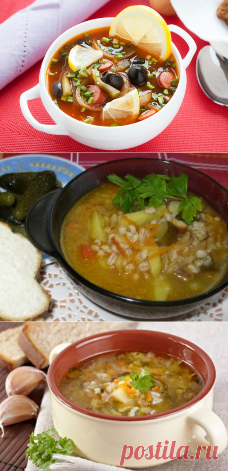 Суп с солеными огурцами (перловый, грибной): рецепты с фото
