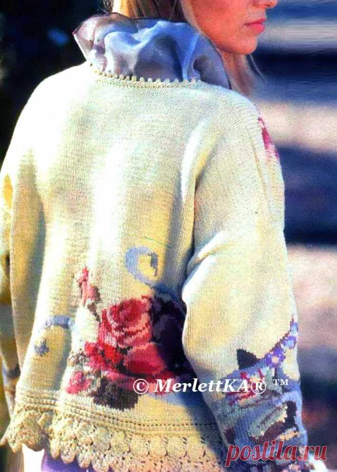 👕 пуловер с розами и подборка летней одежды, брюки и жаккард