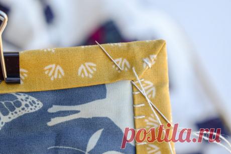Big-Stitch Hand-Binding Variation | A Tutorial - Patchwork and Poodles