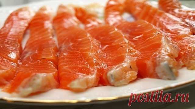Соленая красная рыба в домашних условиях | Самые вкусные кулинарные рецепты