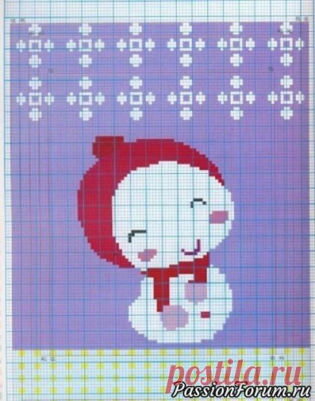 Схемы жаккардовых рисунков для детских вещей | Вязание спицами для начинающих