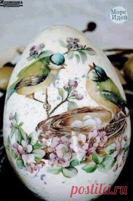 СЪЕДОБНЫЙ ДЕКУПАЖ ПАСХАЛЬНЫХ ЯИЦ. МАСТЕР-КЛАСС (из инета) / Декупаж / Декупаж. Мастер-классы