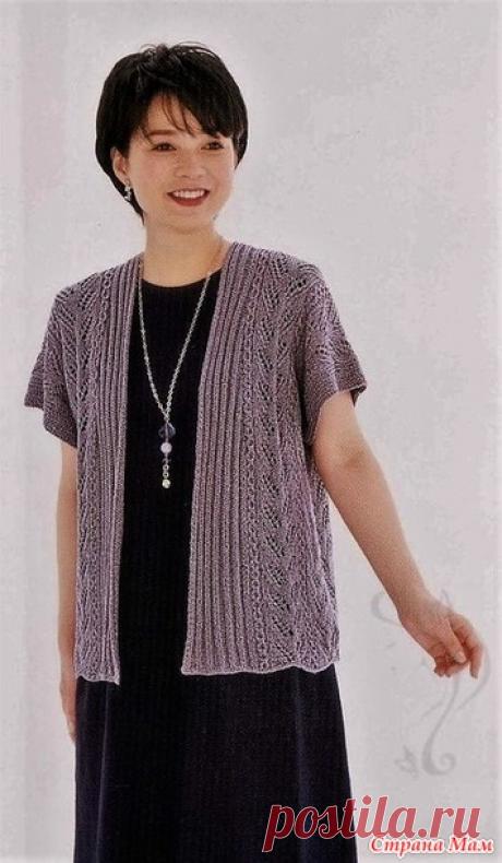 Ажурный жилет. Спицы. - ВЯЗАНАЯ МОДА+ ДЛЯ НЕМОДЕЛЬНЫХ ДАМ - Страна Мам