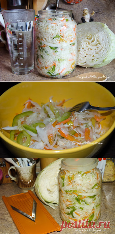 Коробка увлечений: Салат из капусты в банке. Быстро и вкусно!