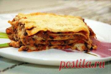 Лазанья. Как приготовить домашнюю лазанью.
