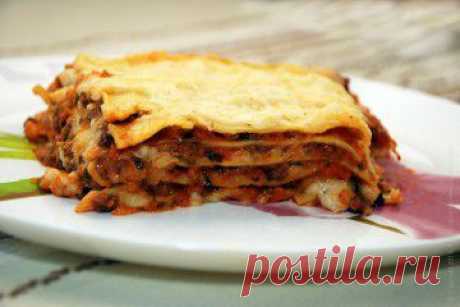Лазанья. Как приготовить домашнюю лазанью.