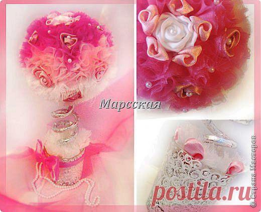 "РОЗовый коктейльчик". Топиарий. МК | Страна Мастеров