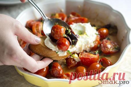 Обжаренные помидоры с сыром рикотта рецепт с фото.