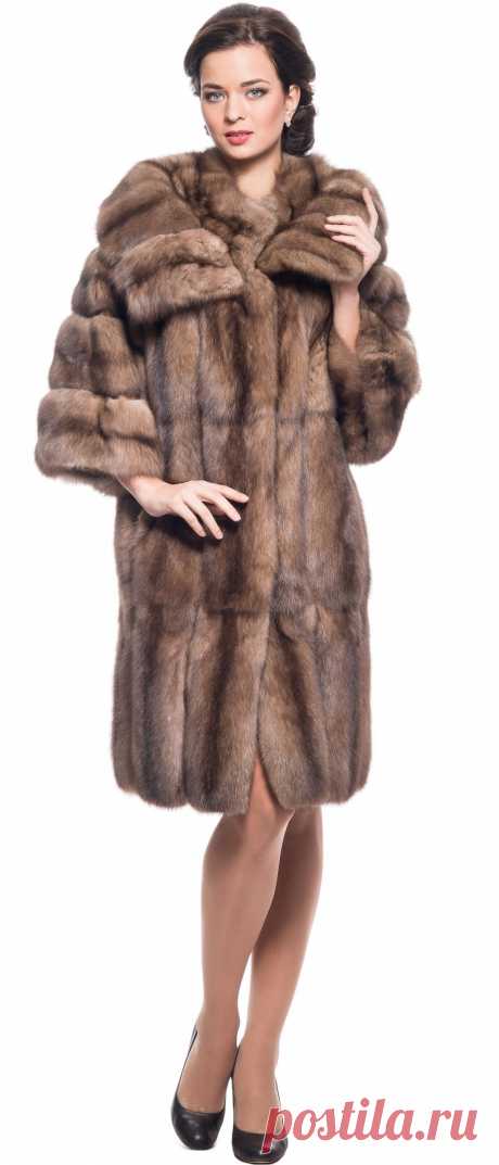 Купить Полупальто из меха соболя, модель 119514 - Цена 1684800