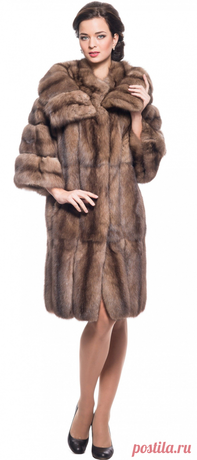 Купить Полупальто из меха соболя, модель 119514 - Цена 1684800