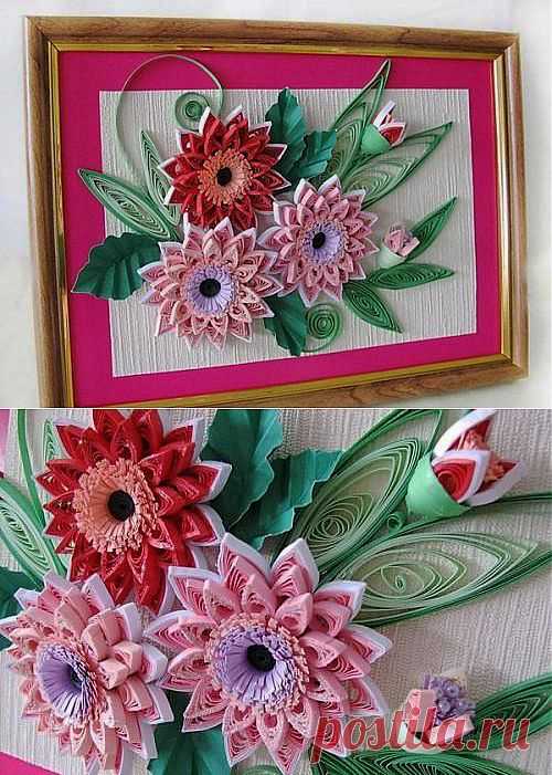 Квиллинг картины: мастер-класс и фото