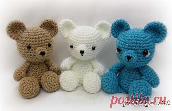 Игрушки крючком – медведи
Описание: http://prjaga.ru/vyazanie-dlya-doma/igrushki/igrushki..