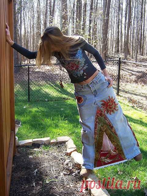 Skirt from jeans
