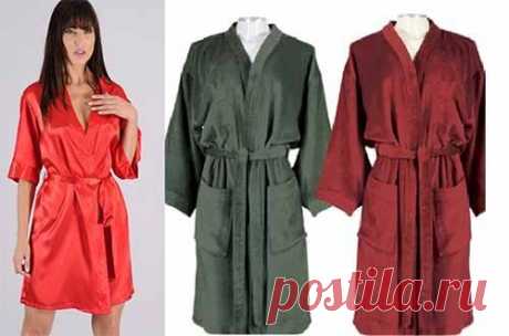 Выкройка домашнего халата