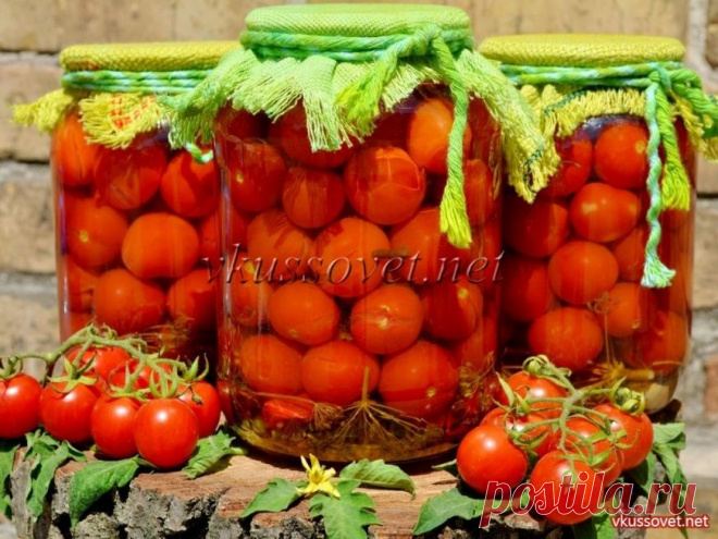Маринованные помидоры черри на зиму