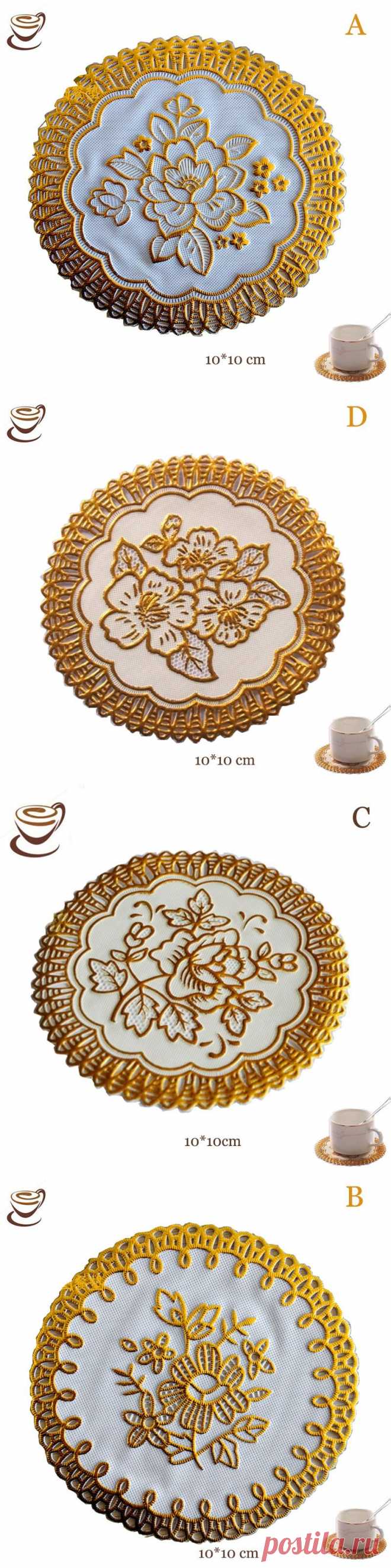 Aliexpress.com : Buy 20 pcs European hot stamping PVC waterproof insulation pad cup mat plate mat bowl of 10cm round coaster home accessories from Reliable mat gold suppliers on The perfect pair | Alibaba Group