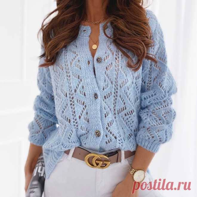 Схема узора для ажурной кофты из магазина | Вязунчик — вяжем вместе | Яндекс Дзен