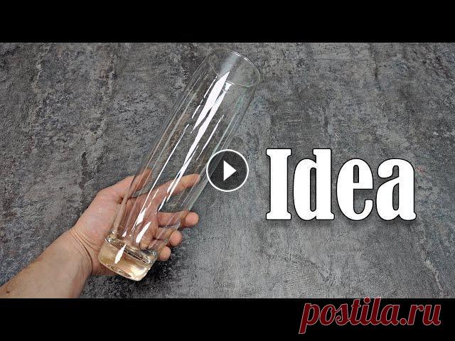 Взяли обычную стеклянную вазу за 3$ и сделали настоящую красоту. Декор своими руками – это очень увлекательное и интересное занятие. Изначально ваза б...