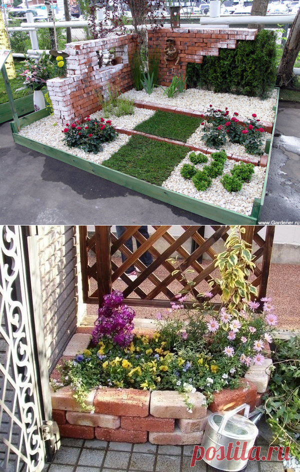 Клумбы из кирпича, практичные и аккуратные &#8212; 6 соток