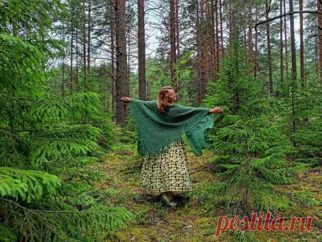 Про мою новую Туманную шаль... Схемы и описание работы. 33 фото | Дурушка вяжет. Живу. Люблю. | Дзен
