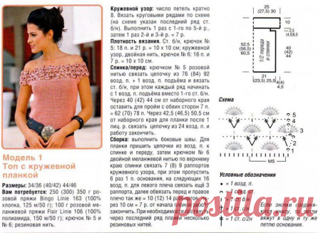 Топ с кружевной планкой, Размеры: 34/36 (40/42) 44/46
https://fashionhobby.com/vjazanie-shemi-krjuchok-jen-top/1065