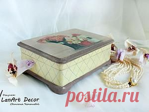 Мастер-класс: шкатулка "Цветочное утро" - Ярмарка Мастеров - ручная работа, handmade