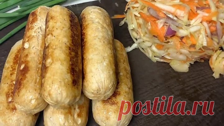 Сочные Домашние Колбаски всего из ДВУХ ингредиентов! Обалденно ВКУСНО!