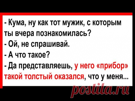 Представляешь, у него "хозяйство" таким толстым оказалось, что... Анекдоты! Юмор! Позитив!