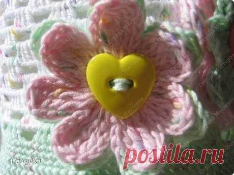 Вяжем вместе : Простой цветочек | Страна Мастеров