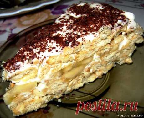 Вкуснота, даже не догадаетесь! Торт без выпечки, из крекеров!