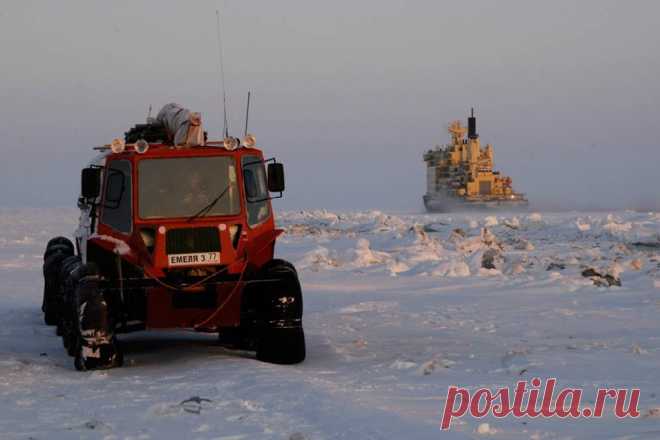 Морская ледовая автомобильная экспедиция.