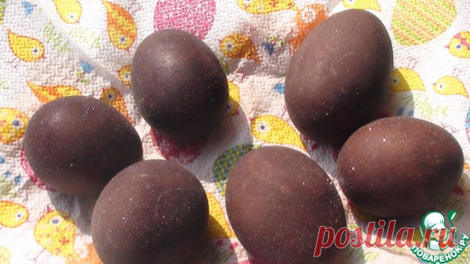 Пасхальные искрящиеся яйца Кулинарный рецепт