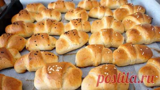 РОГАЛИКИ С СЫРОМ. ТЕСТО ДРОЖЖЕВОЕ НА СМЕТАНЕ