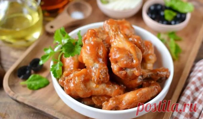 Куриные крылышки на сковороде в томатном соусе, пошаговый рецепт с фото
