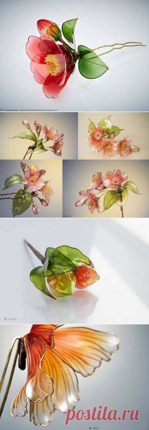 Изумительные украшения для волос от японского мастера Sakae - Ярмарка Мастеров - ручная работа, handmade